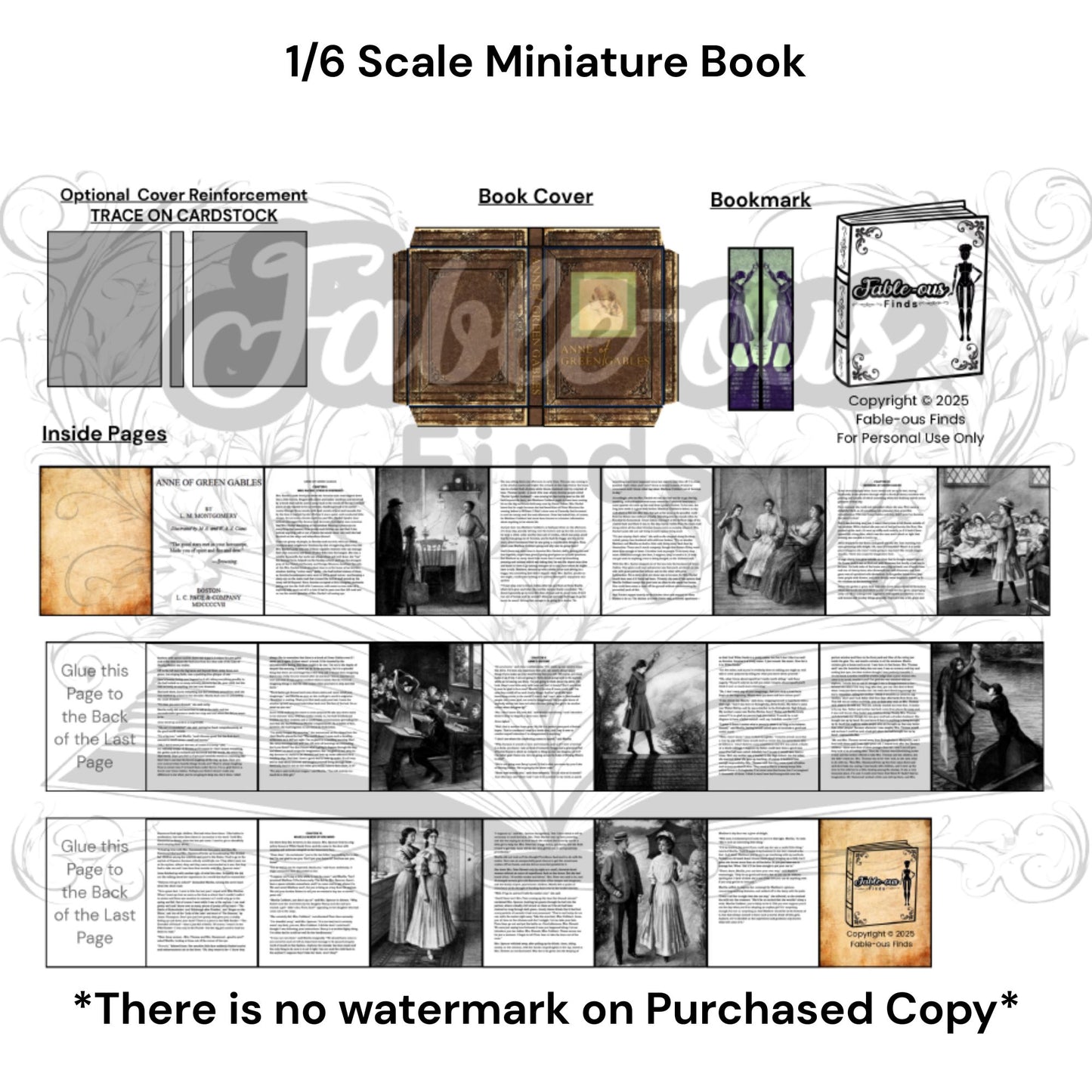 Printable Timeless Heroines Miniature Book Bundle of 3 - Instant PDF Download