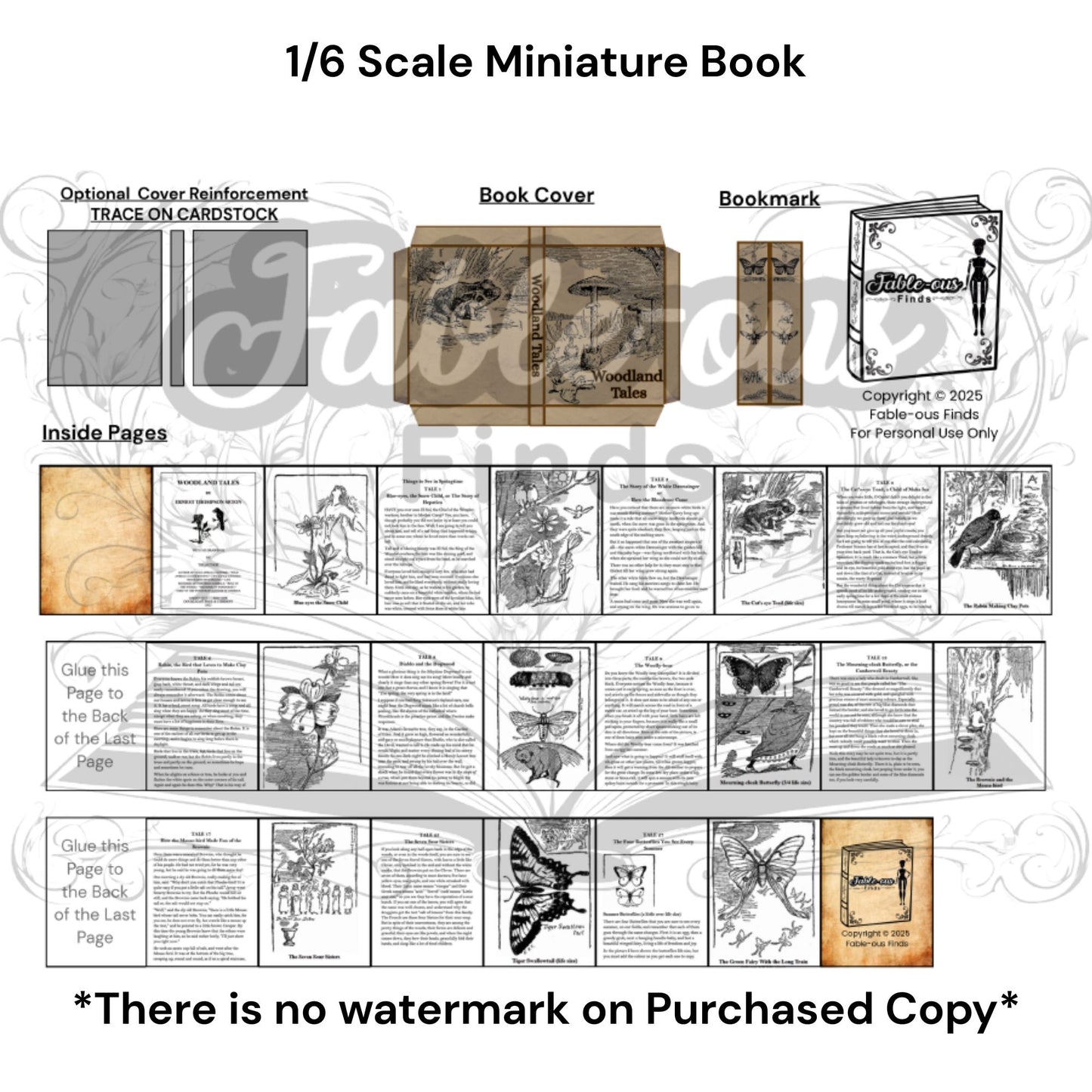 Printable Take to the Woods Miniature Book Bundle of 3 - Instant PDF Download