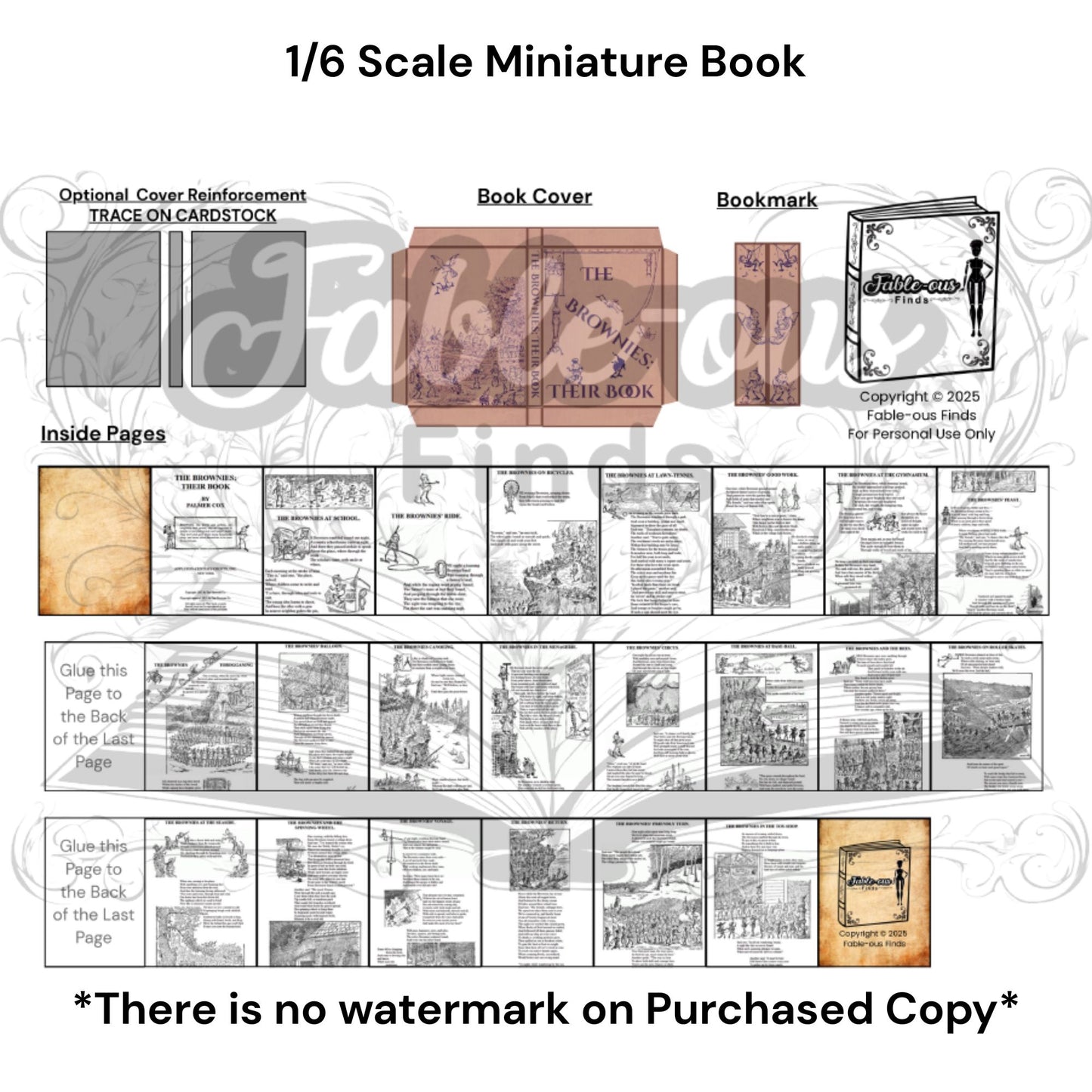 Printable Take to the Woods Miniature Book Bundle of 3 - Instant PDF Download