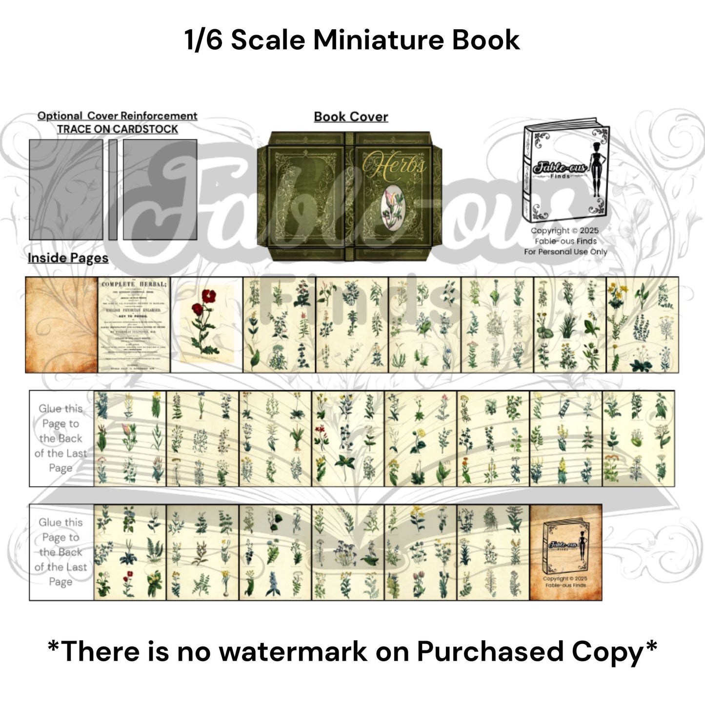 Printable Nature Reference Miniature Book Bundle of 3 - Instant PDF Download