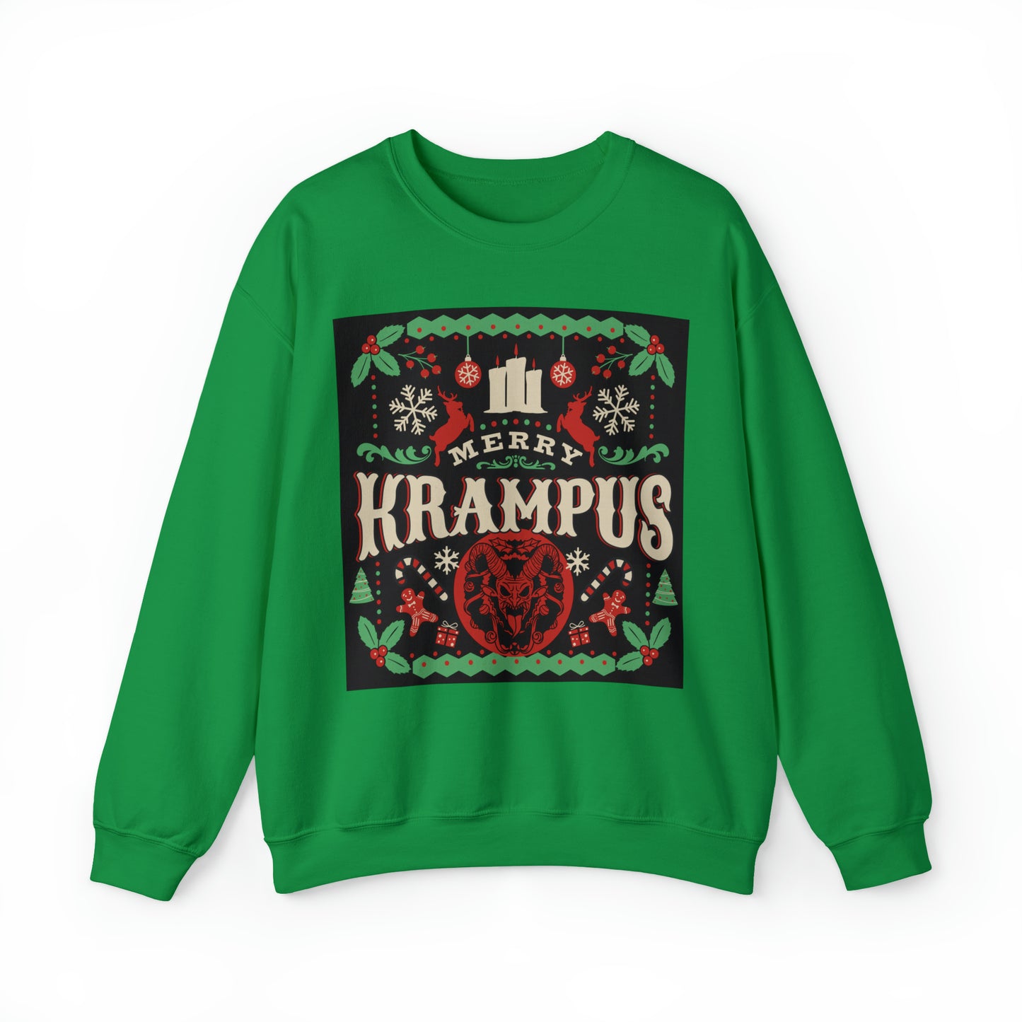 Merry Krampus Unisex Sweatshirt - Ugly Christmas Sweater