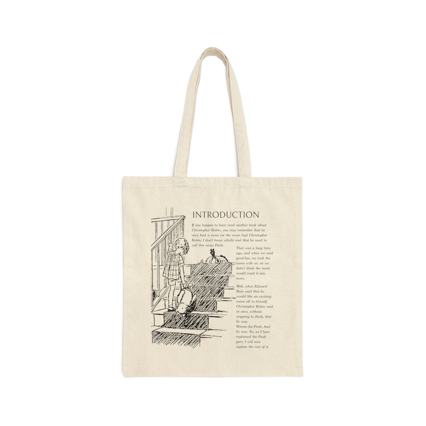 Classic Winnie the Pooh Book Cover Tote Bag