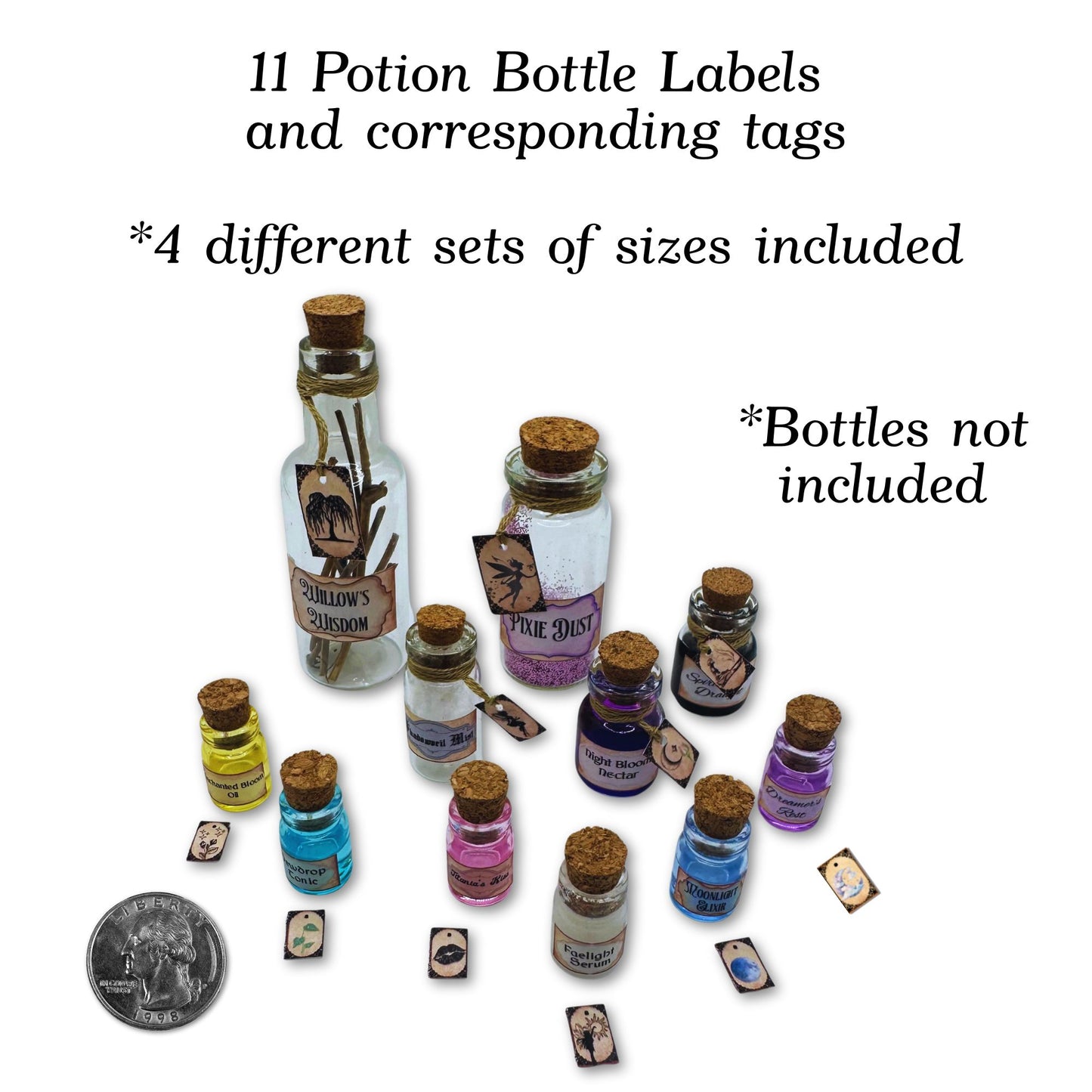 Printable Fairy Spell Chamber Mini Accessories - Instant PDF Download
