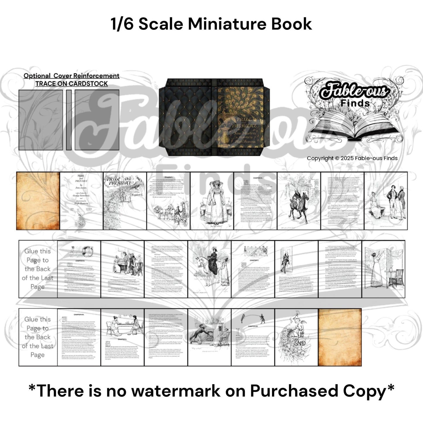 Printable Timeless Heroines Miniature Book Bundle of 3 - Instant PDF Download