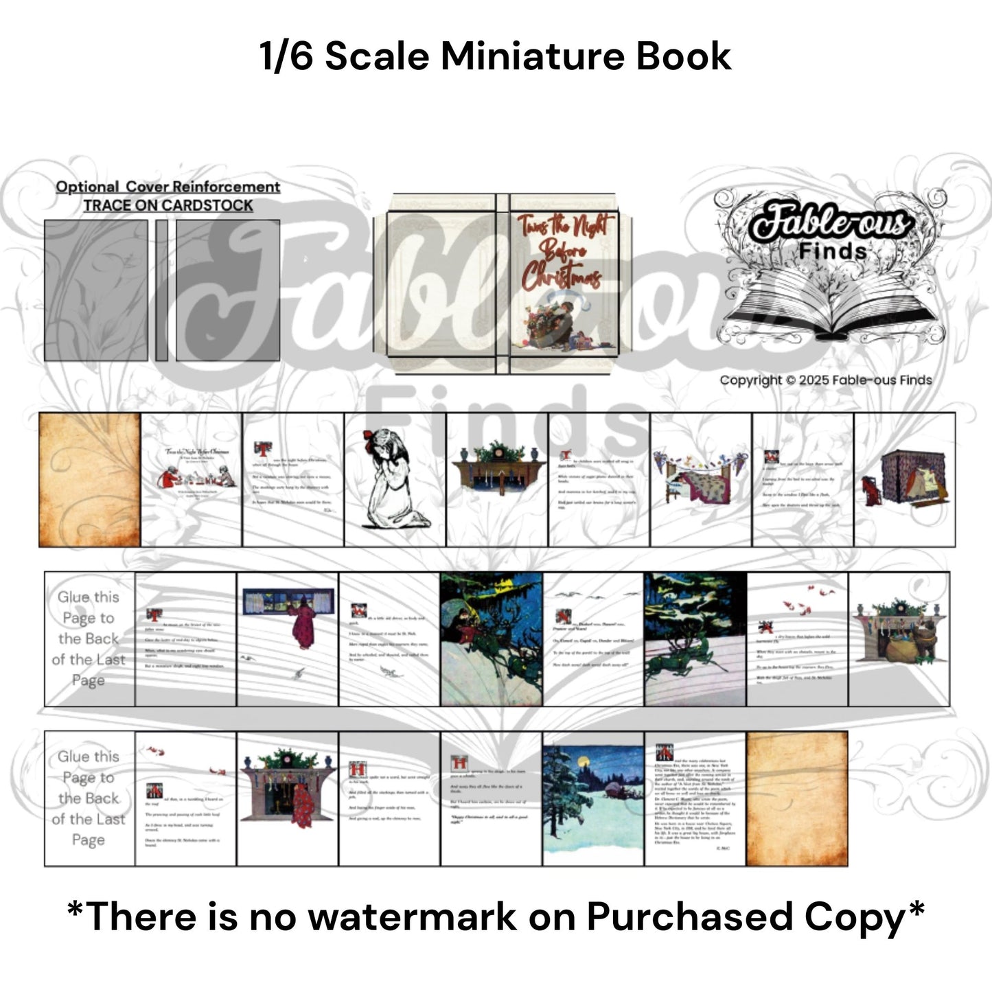 Printable Christmas Stories Miniature Book Bundle of 3 - Instant PDF Download