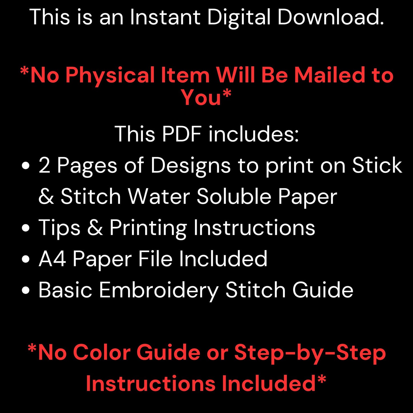 Beanie Cap Floral Hand Embroidery PDF Pattern - Printable Stick & Stitch Designs - Instant Download