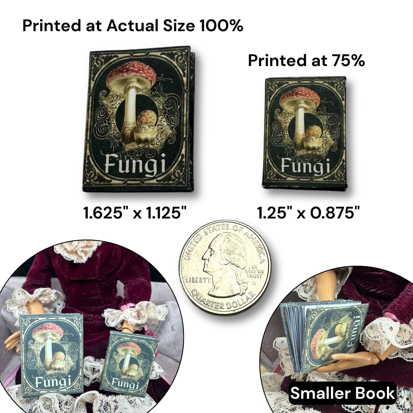 Printable A Christmas Carol Miniature Book - Instant PDF Download