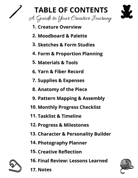 The Amigurumi Log - Instant PDF Download