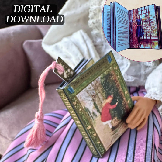 Printable The Secret Garden Miniature Book - Instant PDF Download
