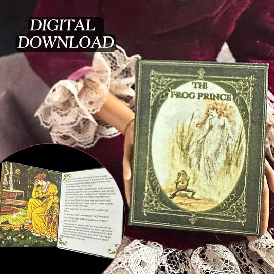 Printable The Frog Prince Miniature Book - Instant PDF Download
