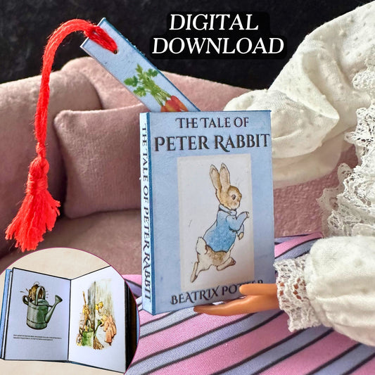 Printable The Tale of Peter Rabbit Miniature Book - Instant PDF Download
