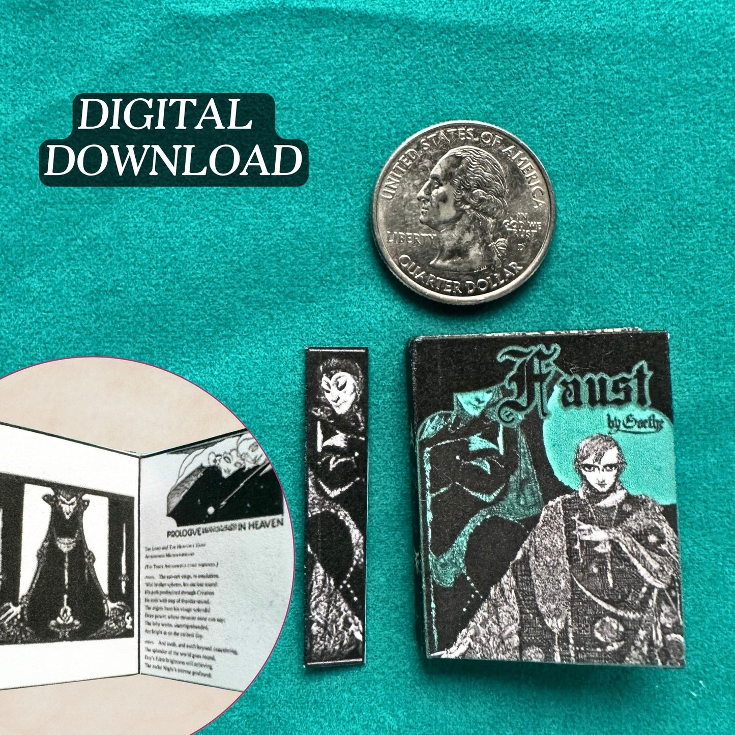 Printable Faust Miniature Book - Instant PDF Download