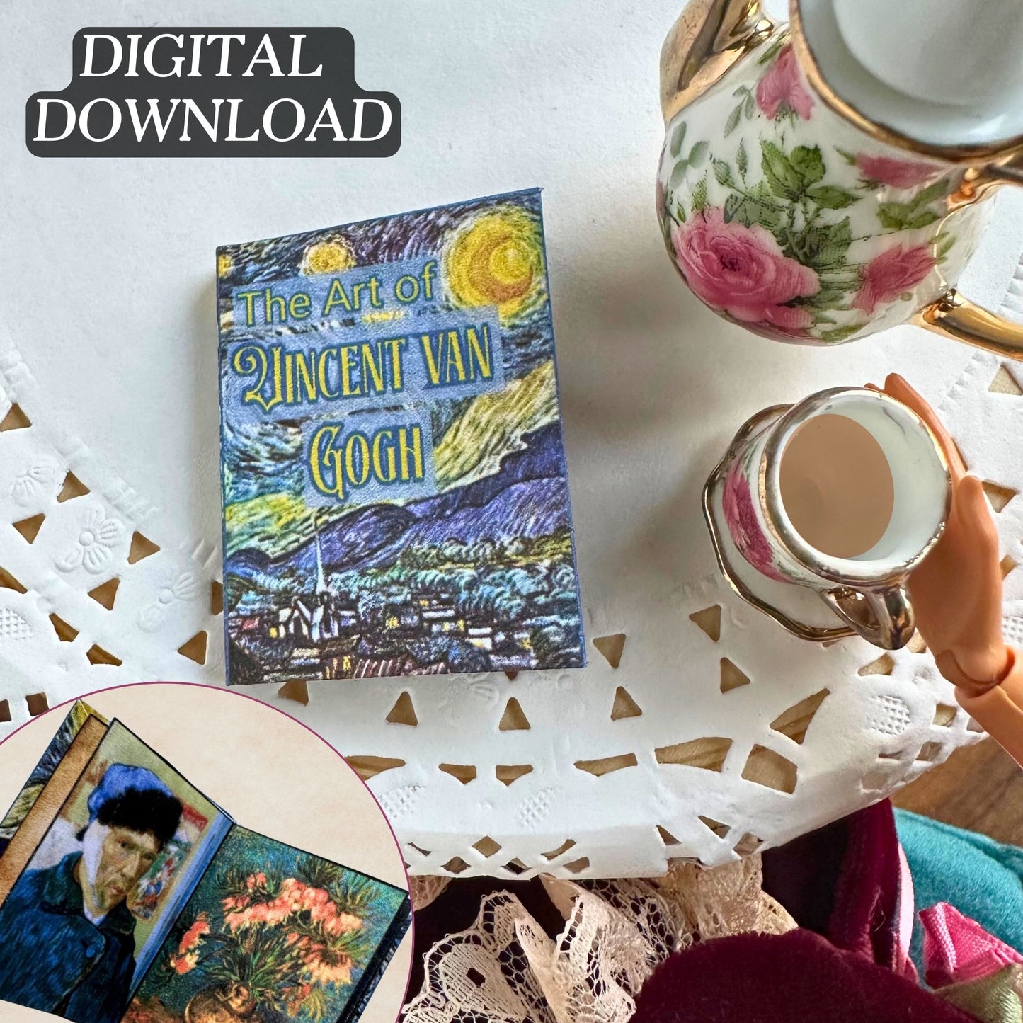 Printable Vincent van Gogh Miniature Book of Art - Instant PDF Download
