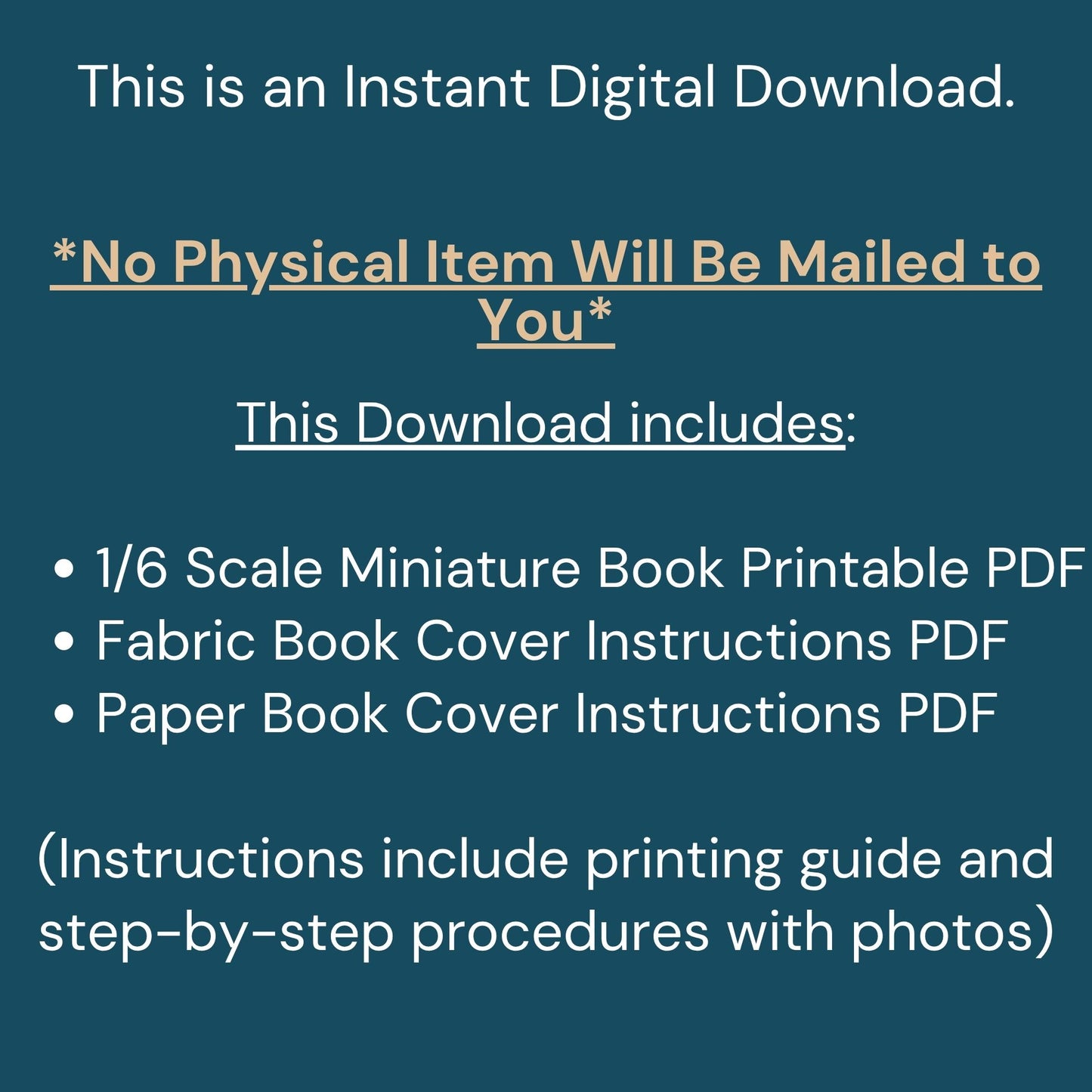 Printable Fairy Spellbook Miniature Book - Instant PDF Download