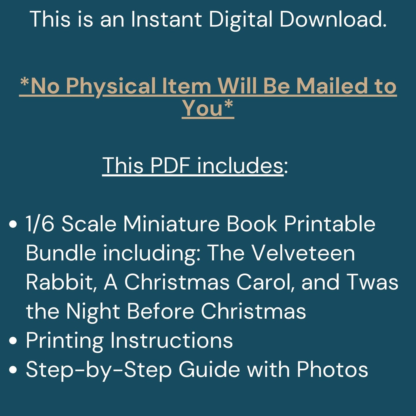 Printable Christmas Stories Miniature Book Bundle of 3 - Instant PDF Download