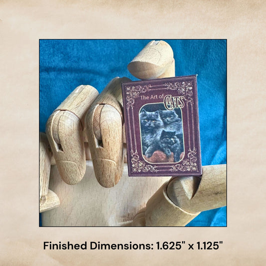 Printable Cats Miniature Book of Art - Instant PDF Download