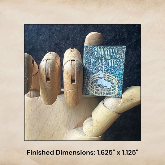 Printable Unicorn Tapestries Miniature Book - Instant PDF Download