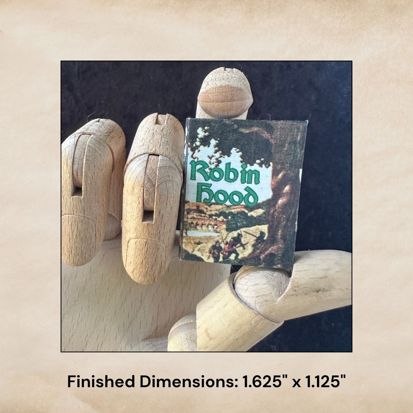 Printable Robin Hood Miniature Book - Instant PDF Download