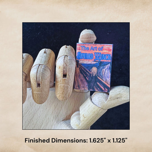 Printable Edvard Munch Miniature Book of Art - Instant PDF Download