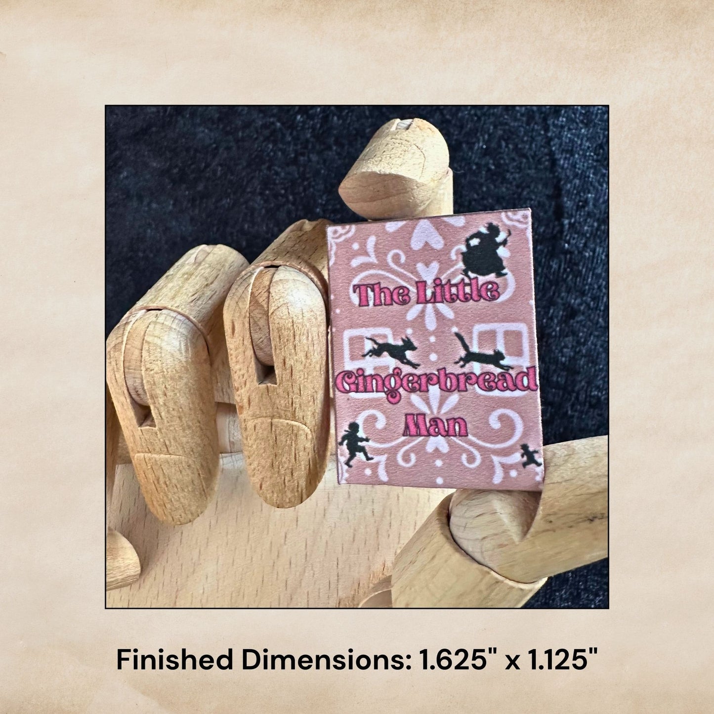 Printable The Little Gingerbread Man Miniature Book - Instant PDF Download