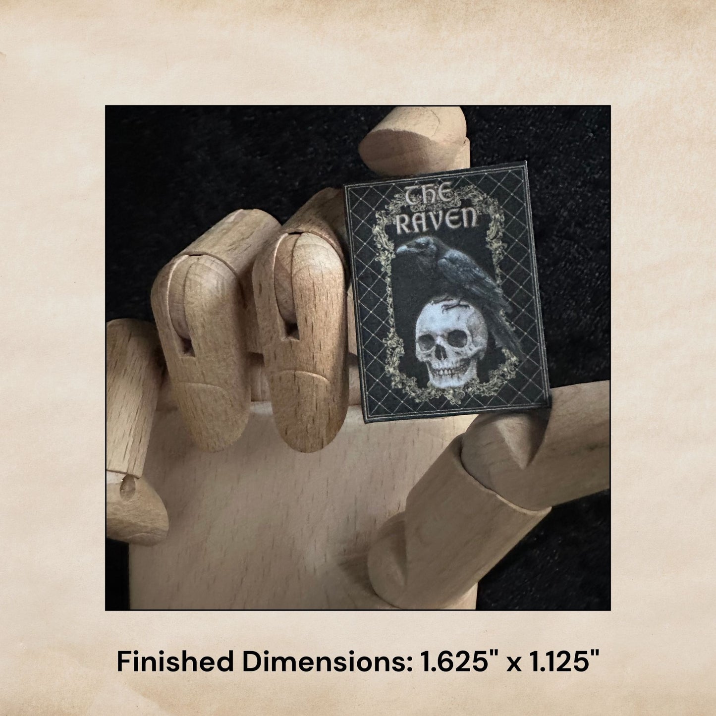 Printable The Raven Miniature Book - Gustave Dore Illustrations Instant PDF Download