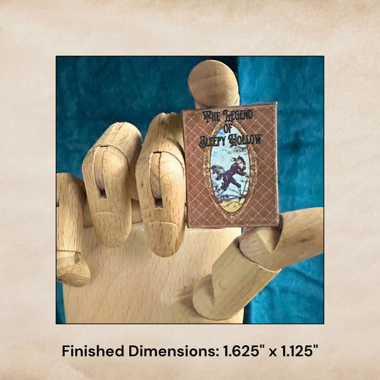 Printable The Legend of Sleepy Hollow Miniature Book - Headless Horseman Instant PDF Download