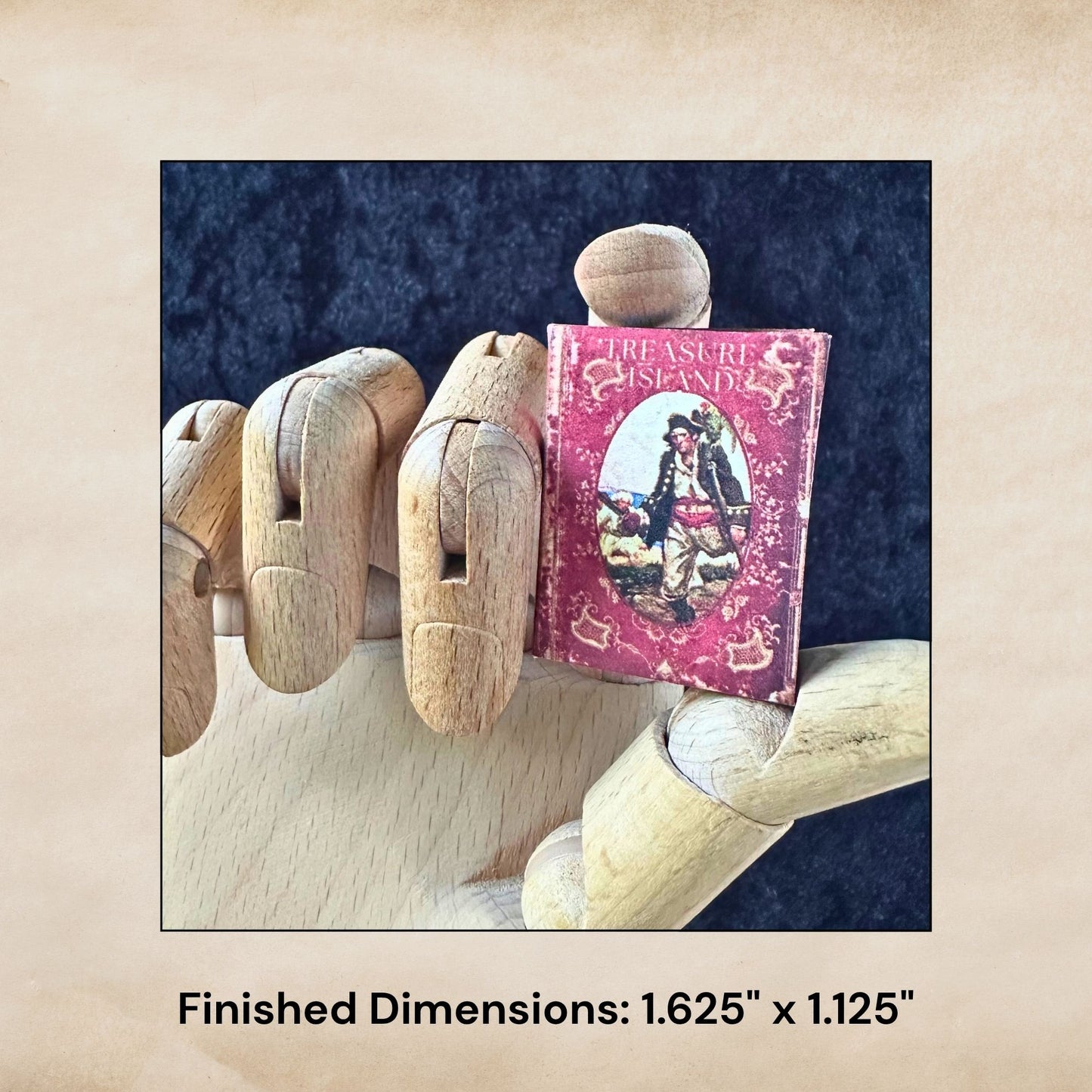 Printable Treasure Island Miniature Book - Instant PDF Download
