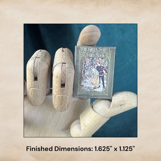 Printable The Green Forest Fairy Book Miniature Book - Instant PDF Download