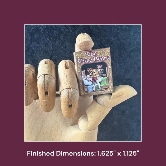 Printable Goldilocks and The Three Bears Miniature Book - Instant PDF Download