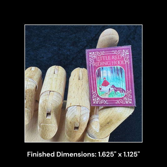 Printable Little Red Riding Hood Miniature Book - Instant PDF Download