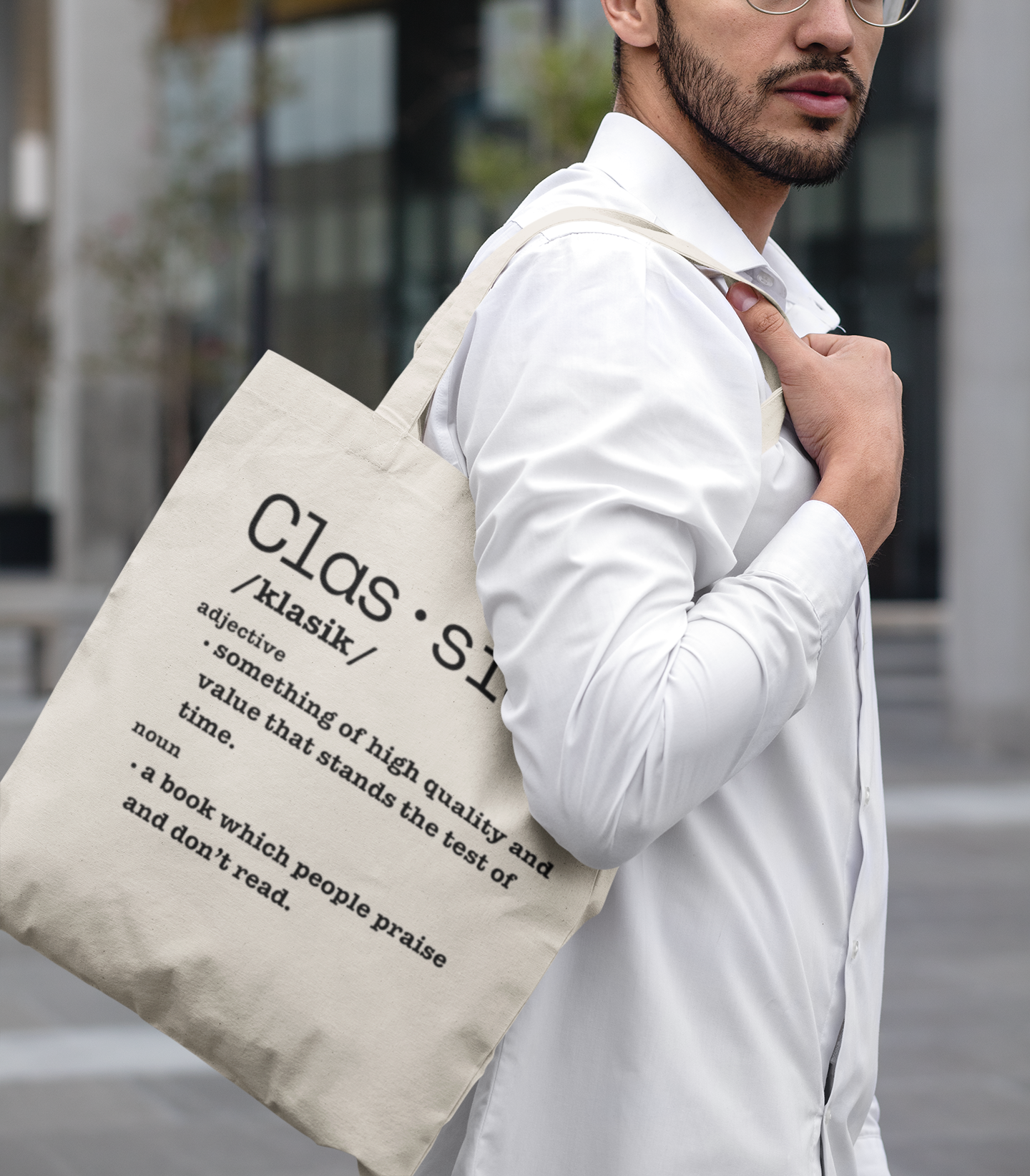 Classic Definition Cotton Canvas Tote Bag