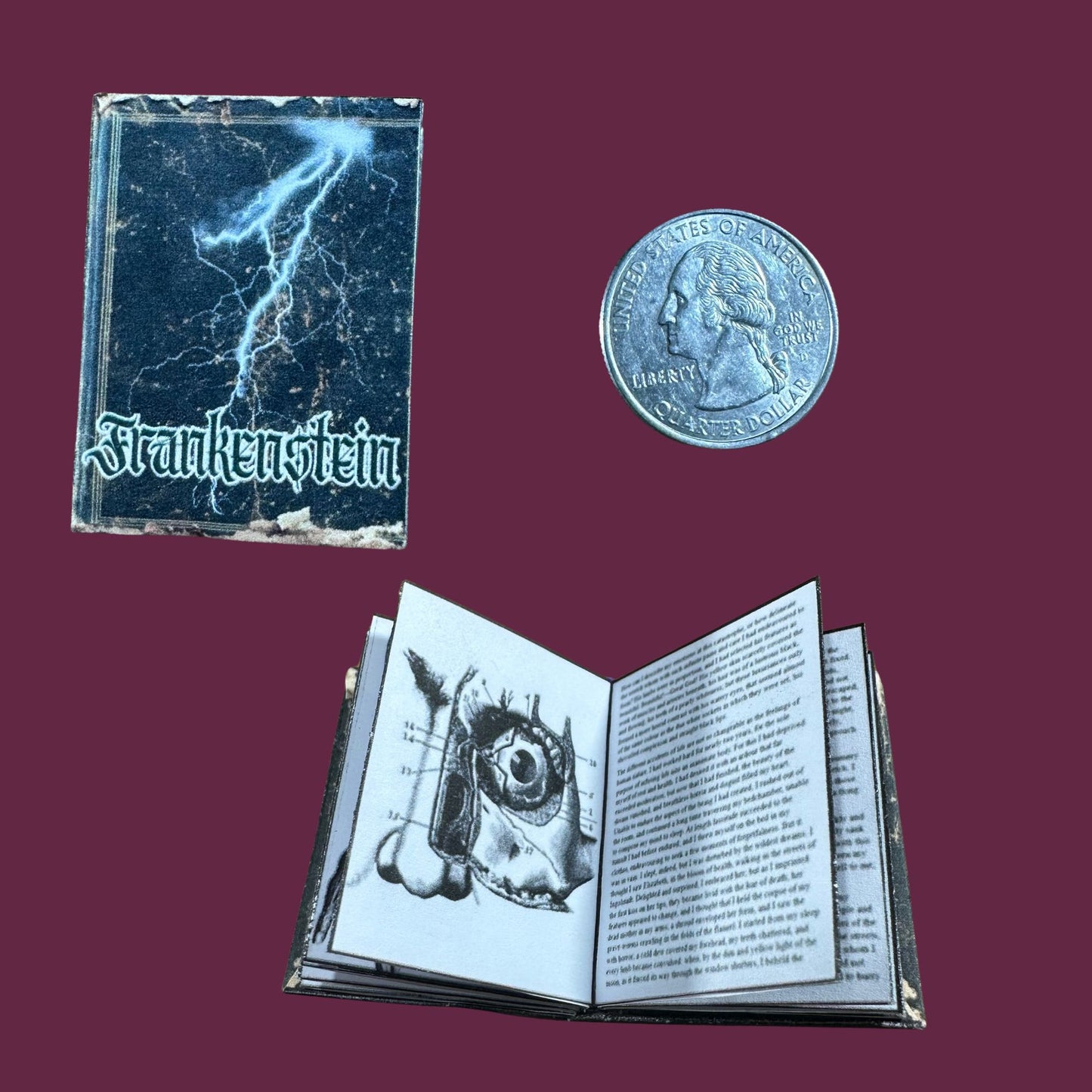 Printable Gothic Horror Miniature Book Bundle of 3 - Instant PDF Download