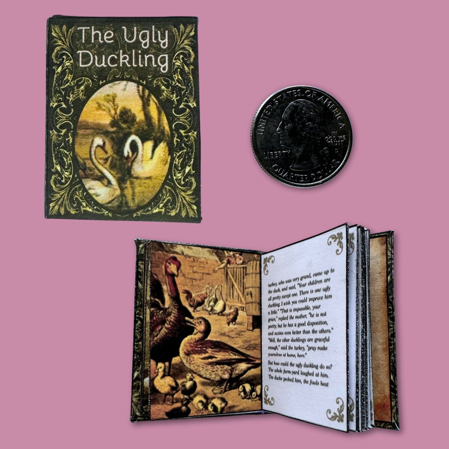 Printable The Ugly Duckling Miniature Book - Instant PDF Download