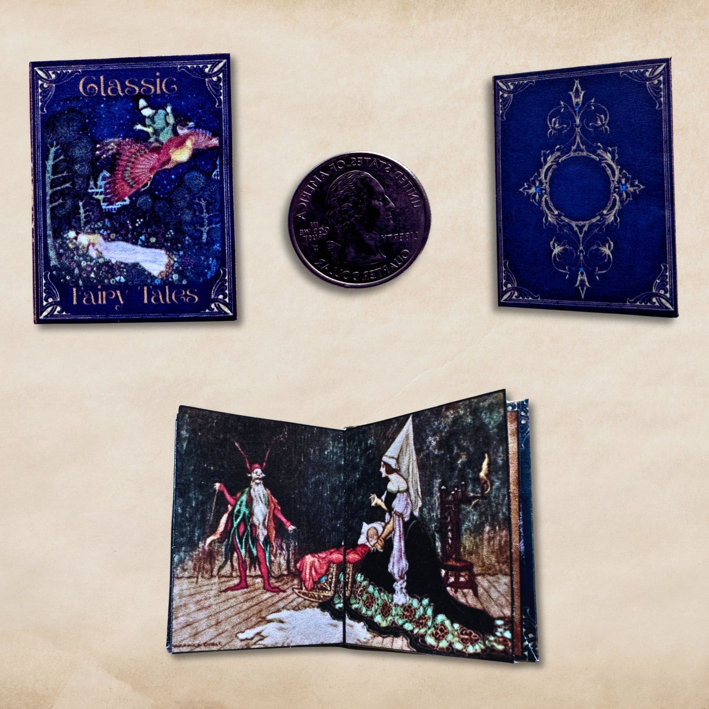 Printable Classic Fairy Tales Miniature Book - Instant PDF Download