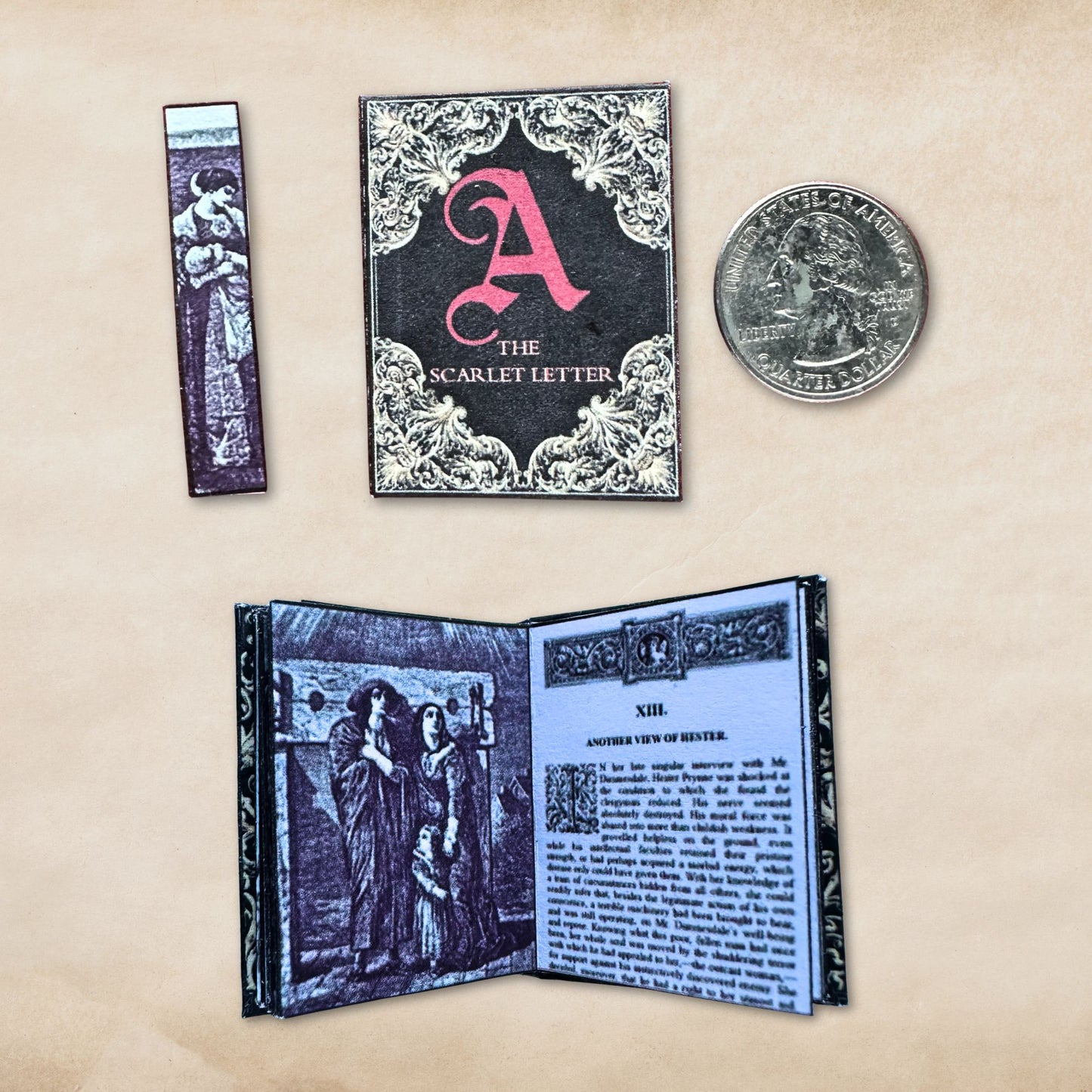 Printable The Scarlet Letter Miniature Book - Instant PDF Download