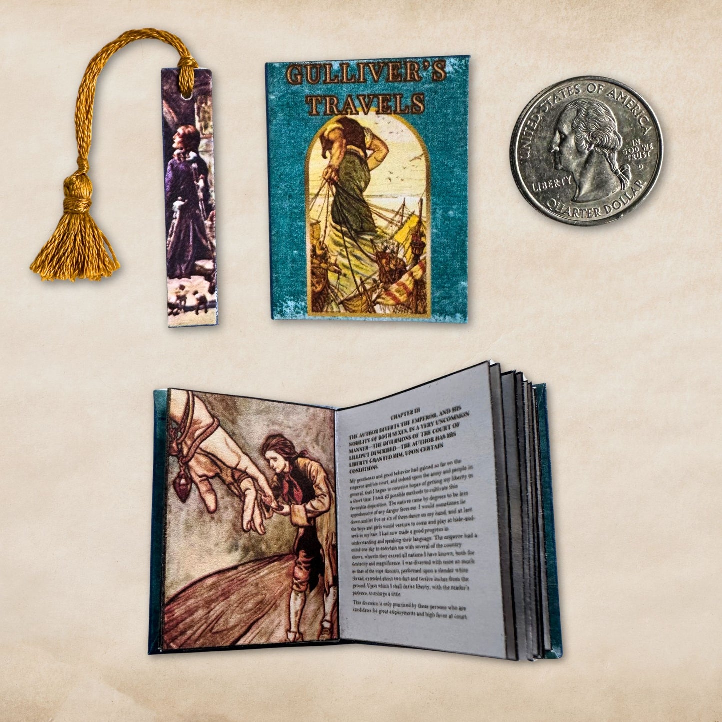 Printable Gulliver's Travels Miniature Book - Instant PDF Download
