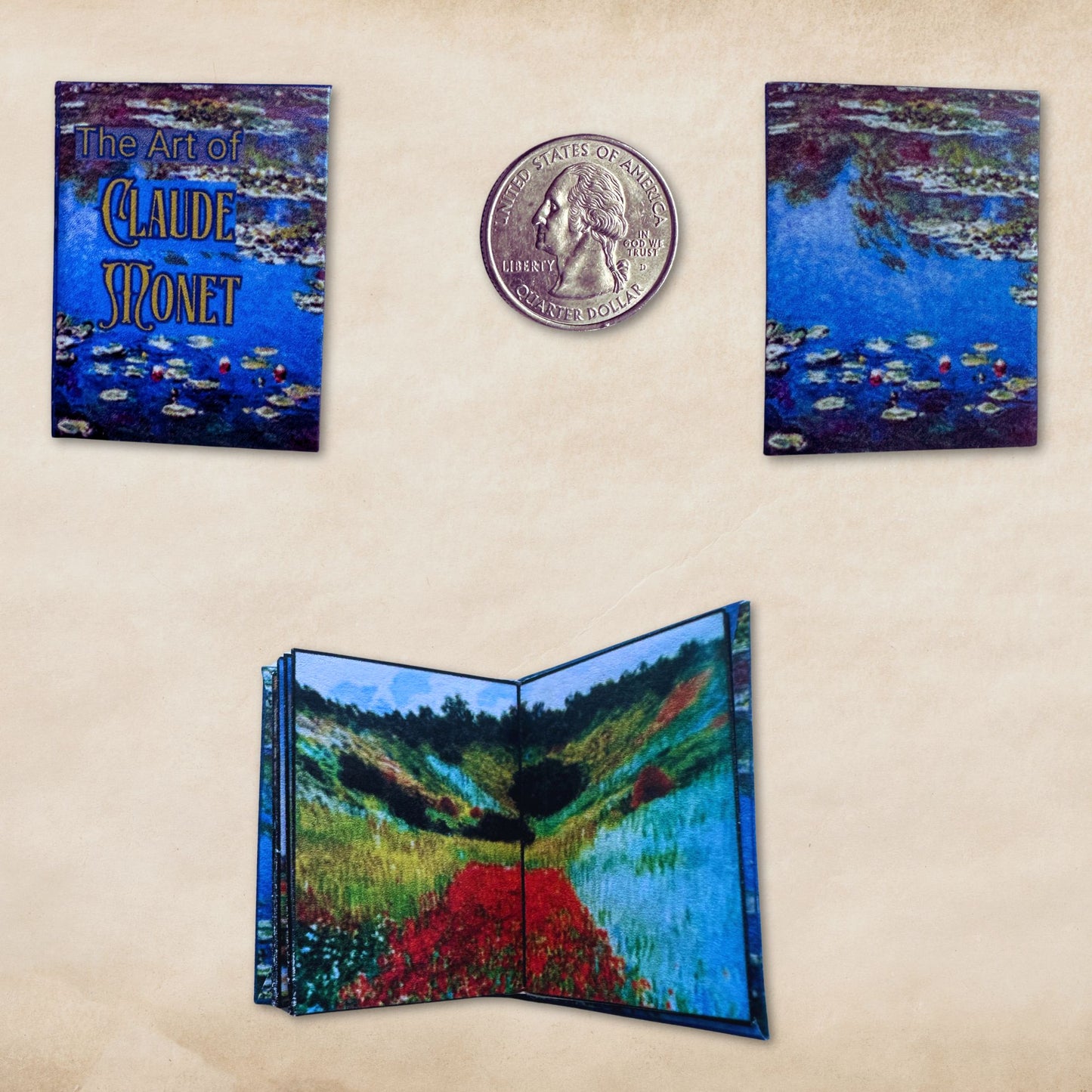 Printable Claude Monet Miniature Book of Art - Instant PDF Download