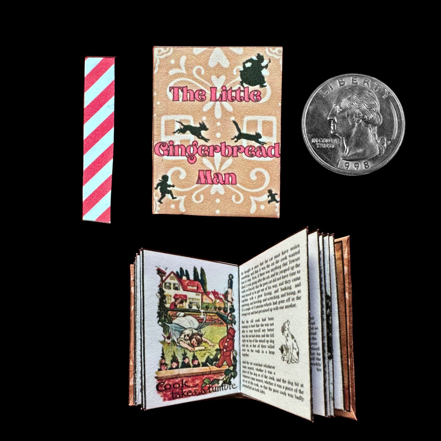 Printable The Little Gingerbread Man Miniature Book - Instant PDF Download