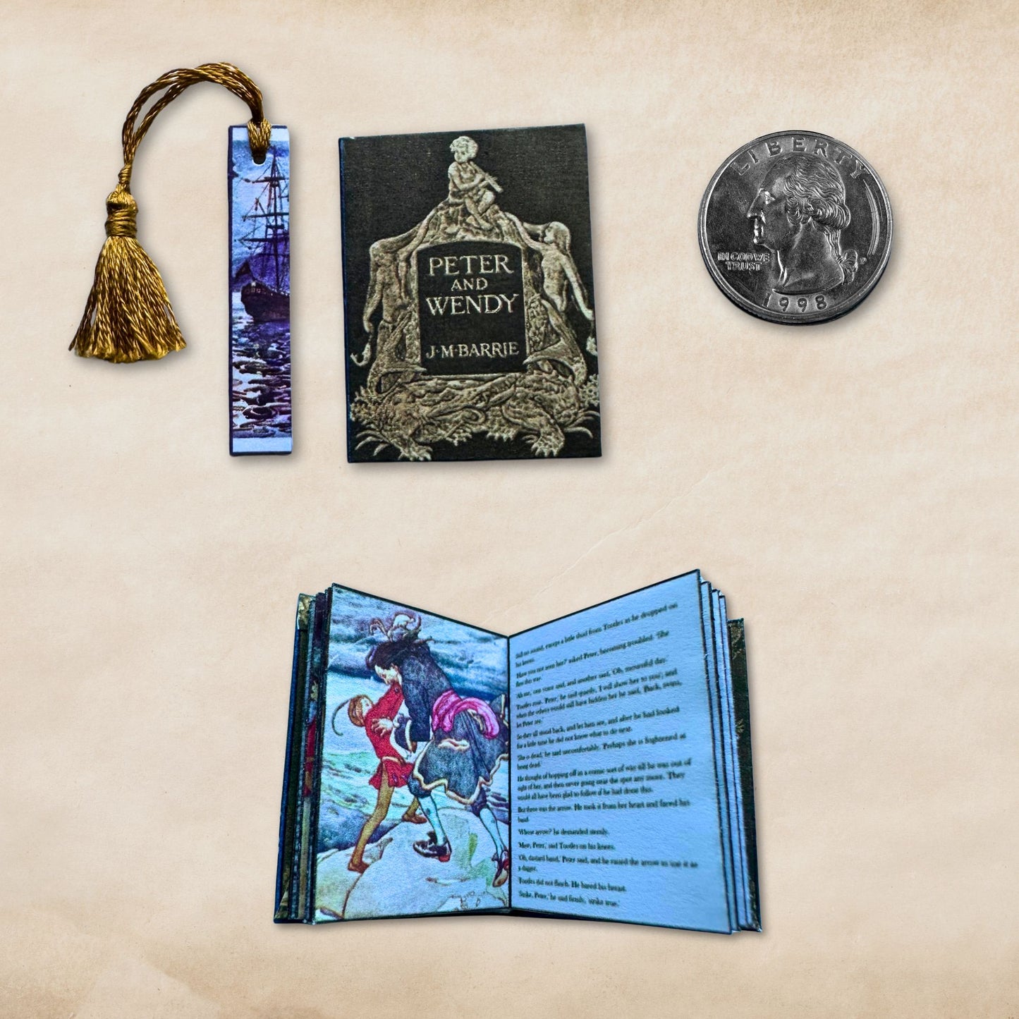 Printable Peter and Wendy Miniature Book - Peter Pan Instant PDF Download