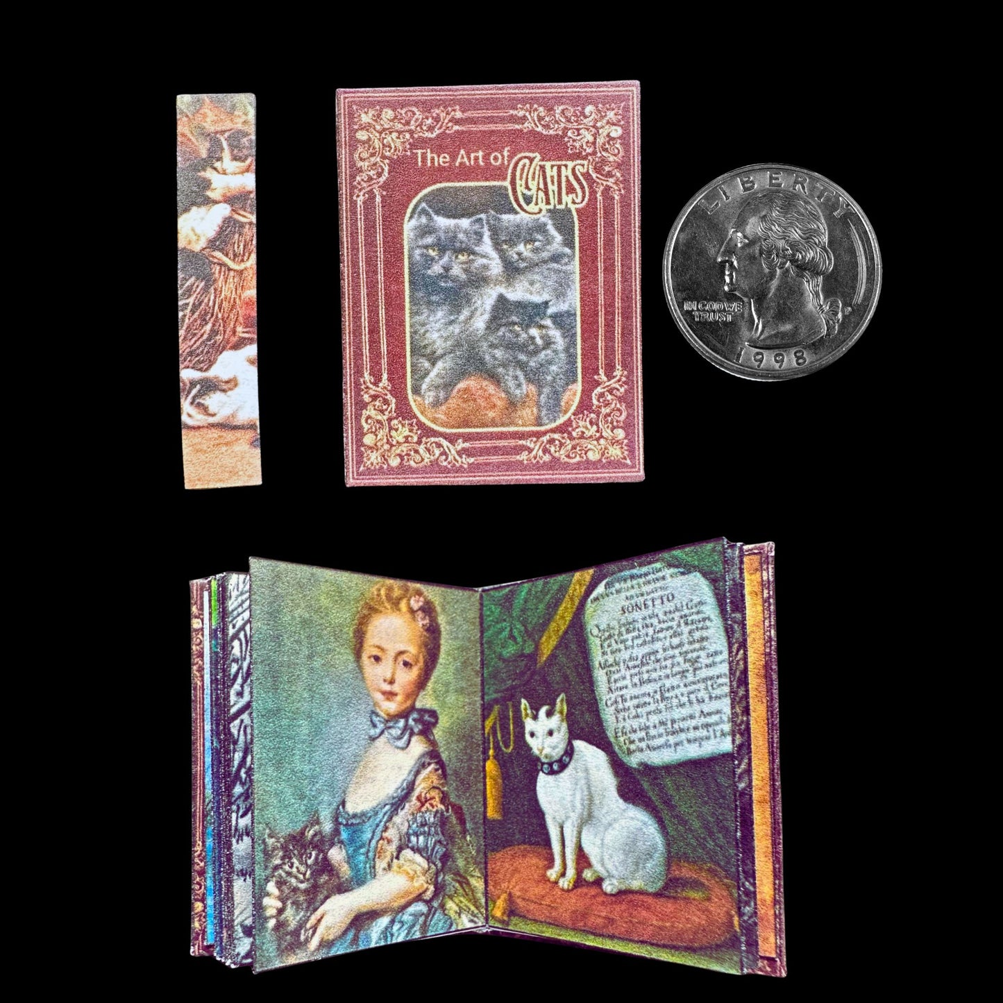 Printable Cats Miniature Book of Art - Instant PDF Download