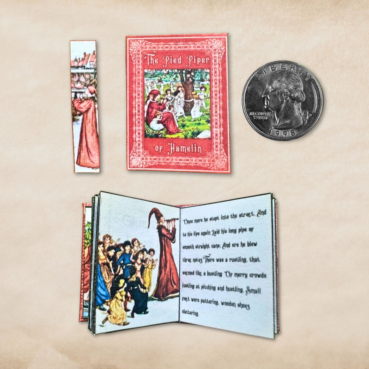 Printable The Pied Piper of Hamelin Miniature Book - Instant PDF Download