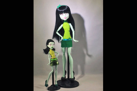 17" Monster High Frankie Stein Customized into Scarah Screams