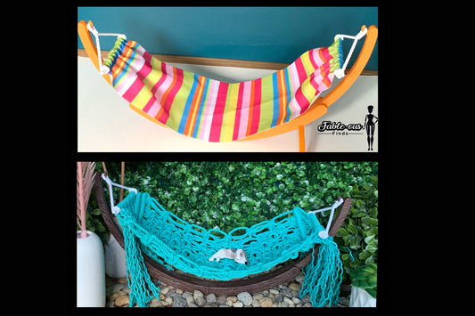 Turning a Barbie Playset Hammock into a Sophisticated Miniature Prop