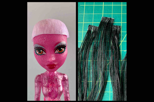 How To: Doll Wig Cap and Hair Wefts From Scratch