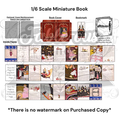 Printable The Nutcracker and the Mouse King Miniature Book - Instant PDF Download