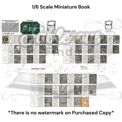 Printable The Divine Comedy Miniature Book - Instant PDF Download