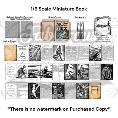 Moby Dick Miniature Book