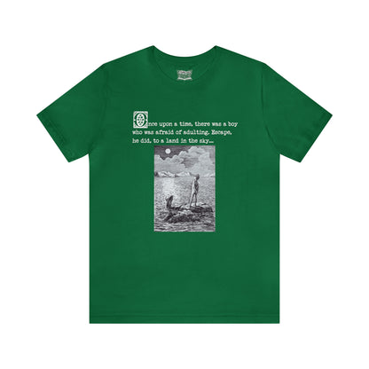 And Never Grew Up - Peter Pan and Wendy Classic Illustration Unisex Short Sleeve T-Shirt