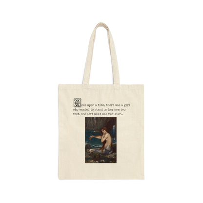 And Found Her Voice - The Little Mermaid Classic Art Cotton Canvas Tote Bag