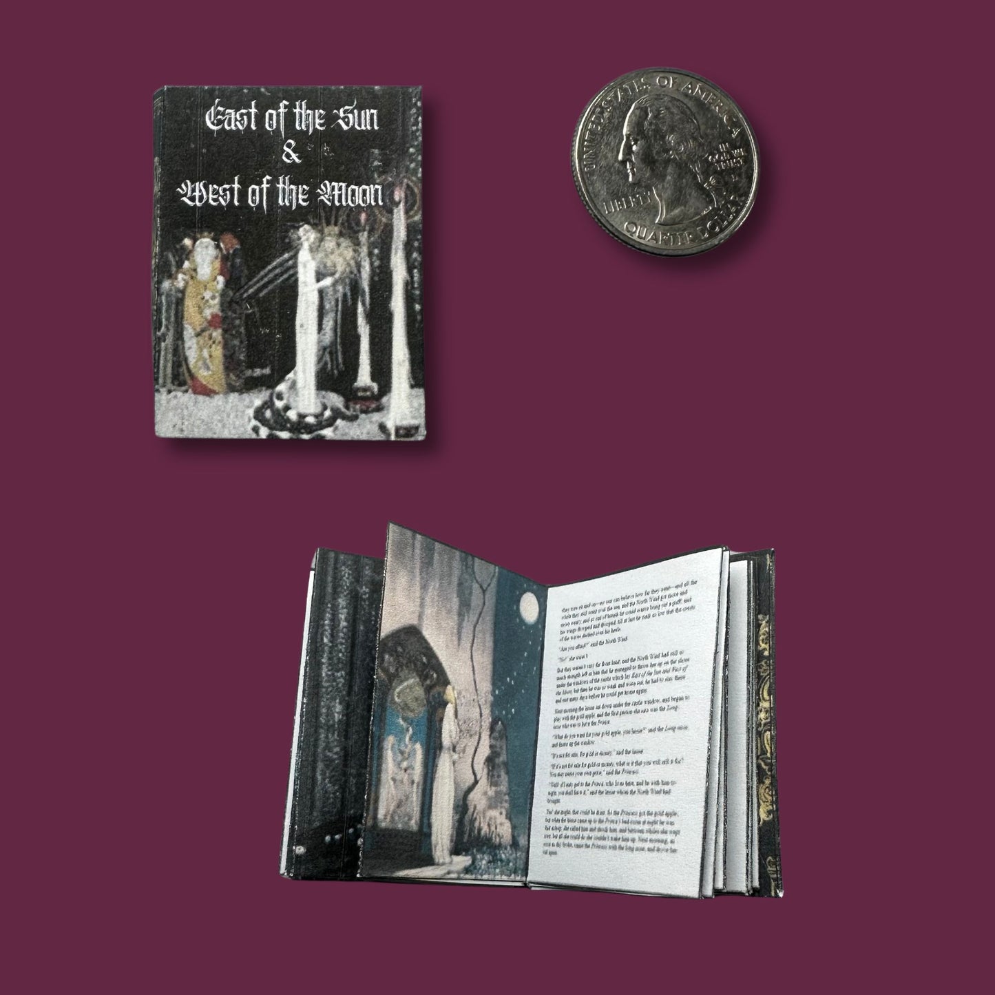 Printable East of the Sun and West of the Moon Miniature Book - Instant PDF Download